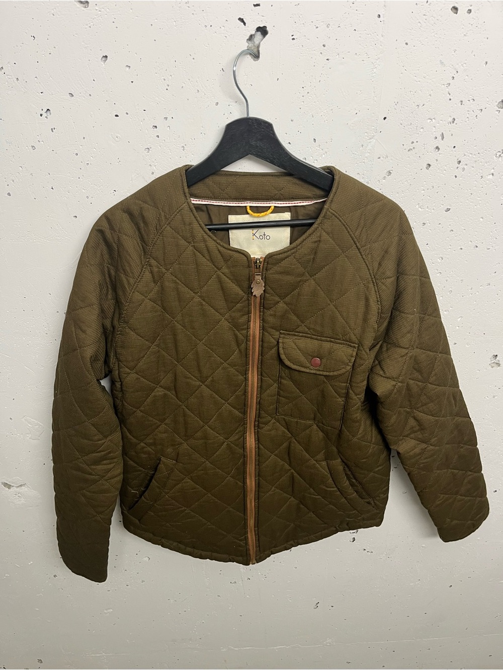 Quilted bomber jacket